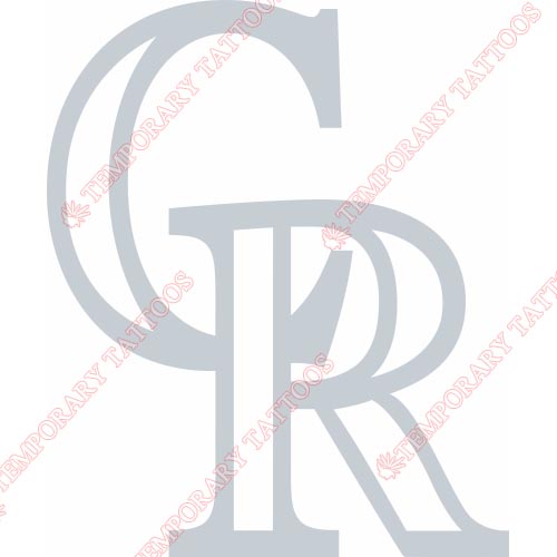 Colorado Rockies Customize Temporary Tattoos Stickers NO.1564